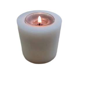 Photophore personnalisé Produit en plastique <span class=keywords><strong>10</strong></span> <span class=keywords><strong>cm</strong></span> Diamètre 15 <span class=keywords><strong>cm</strong></span> <span class=keywords><strong>Hauteur</strong></span> Couleur blanche - Product Image 4