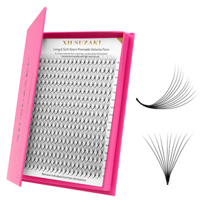 XIUSUZAKI <span class=keywords><strong>3D</strong></span> 4D 5D 10D 14D 16D 20D Fans <span class=keywords><strong>de</strong></span> volume pré-faits lâches, base pointue, pré-faits, volume pré-fabriqué, <span class=keywords><strong>extension</strong></span> <span class=keywords><strong>de</strong></span> cils - Product Image 1
