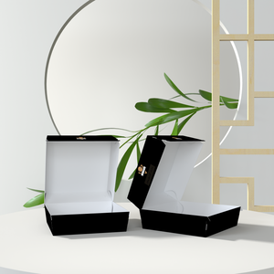 Caja de papel de tinta de soja de comida rápida barata grande de fábrica cajas de embalaje de hamburguesa de sándwich para alimentos - Product Image 6