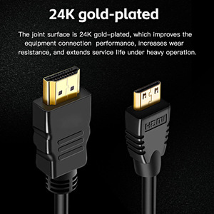 Cable HDMI a Mini HDMI para TV, monitor de ordenador, proyector, pantalla de alta definición, cable de acero revestido de cobre - Product Image 2