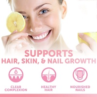 Gummies au collagène avec vitamine C, zinc, biotine, peptides de collagène hydrolysés pour femmes et hommes, complément alimentaire pour la santé de la peau