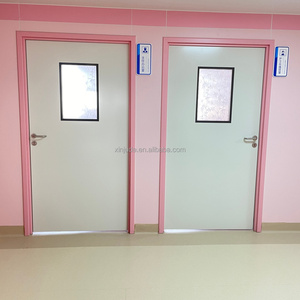 דלתות פנים מודרניות מנירוסטה לחדרי חולים בבתי חולים, בעלות תכונות למניעת אש והפחתת רעשים, מתאימות לשימוש בדירות ובתי מלון. - Product Image 1
