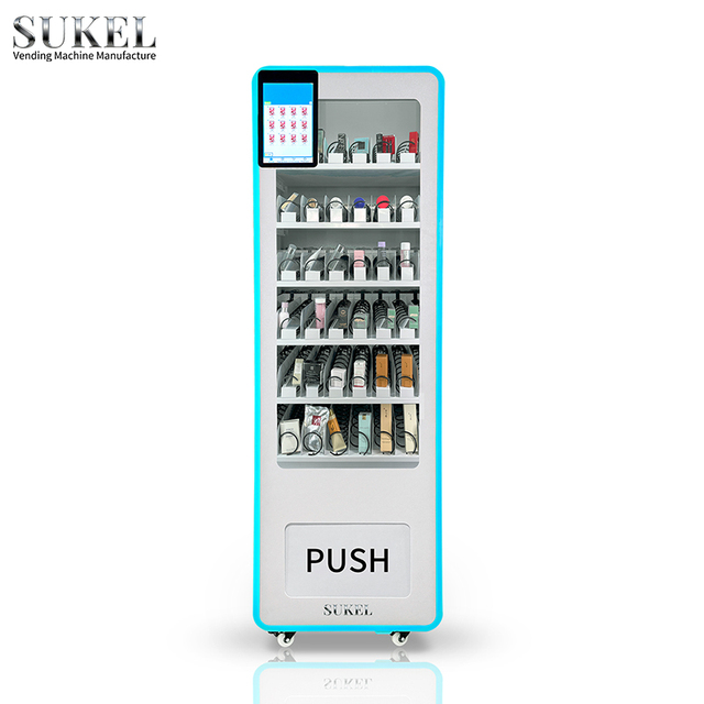 Floor Standing Medium Cosmetic Sample Vending Machine Mall Airport Use Beauty Skincare Perfume Sample Automatic Vending Machine