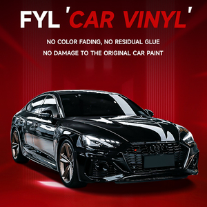 Lãng Mạn Bóng Kim Loại Loạt Kim Loại Màu Đen Tăng 1.52*17M Tự Động Vinyl Xe Phim Bọc Tự Động Bọc - Product Image 3
