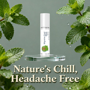 Huile Essentielle Apaisante Contre la <span class=keywords><strong>Migraine</strong></span> à Marque Blanche, <span class=keywords><strong>Menthol</strong></span> et Menthe, Roll-on, Mélange pour Soulager les Maux de Tête et le Mal des Transports - Product Image 5