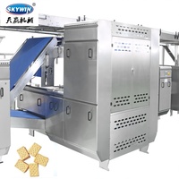 Ligne de production de biscuits entièrement automatique, machine automatique de fabrication de biscuits, machine automatique de sandwichage de biscuits à la crème