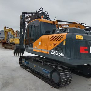 Excavadora de cadenas Hyundai 220LC-9S de 22 toneladas, bien conservada, unidad original para trabajos de terraplenes <span class=keywords><strong>civiles</strong></span> - Product Image 4