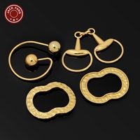 Boucles de ceinture personnalisées en gros avec logo pour maillots de bain et chaussures pour femmes, en alliage de zinc sans nickel, design personnalisable