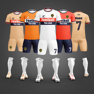 Vêtements d'équipe de football de qualité supérieure, couleur unie par sublimation, design en gros, logo d'équipe unique, maillot de football pour jeunes sur mesure - Product Image 3