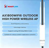 Huastlink Ventes Flash AP1800 Point d'accès WiFi 6 extérieur 1800 Mbps IP67 compatible Mesh pour Hôtels