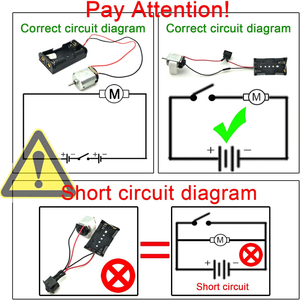 Kit de 6 mini-moteurs DC 24000 tr/min avec 60 engrenages en plastique, 2 supports de piles AA, interrupteur à bascule et hélice pour projets scientifiques DIY - Product Image 2