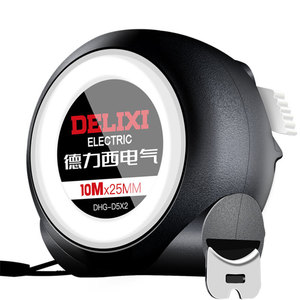 ตลับเมตรเหล็ก Delixi Electric 10 เมตร แบบอัตโนมัติ เครื่องมือวัดแบบเมตริก เกรดอุตสาหกรรม - Product Image 5
