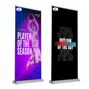 Высококачественный алюминиевый рулонный стенд с широким основанием, сверхпрочная рама для рулонного баннера, напольная рекламная стойка - Product Image 1