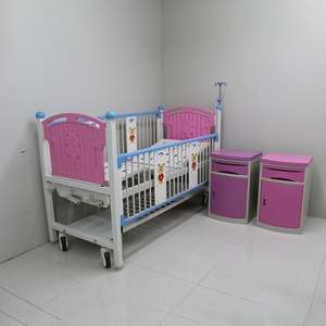 Cuna de <span class=keywords><strong>Hospital</strong></span> Pediátrica para Bebés, Cama Móvil para Recién Nacidos con Barandas, para Uso en Maternidad - Product Image 4