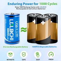 Kompor Gas ukuran D, kompor Gas ukuran D Usb dapat diisi ulang, baterai tipe-c portabel 1.5V Lithium Ion
