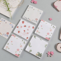 Bloc-notes personnalisé mignon et kawaii, blocs-notes en papier, papeterie, ensemble de notes adhésives pour l'école, fournitures de bureau, bloc-notes adhésif personnalisé