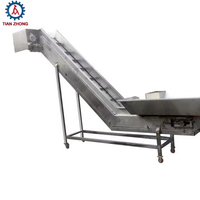 Chaîne élévatrice à plaques de type automatique nouvelle génération, équipement de convoyage 220V/380V, capacité 10-20t/h, pratique et rapide, marque Tianzhong