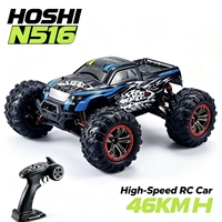 Voiture de course RC HOSHI N516 haute vitesse 1/10 4WD 2.4G 4 canaux portée 80m avec chargeur de batterie 2x7.4V inclus, niveau expert