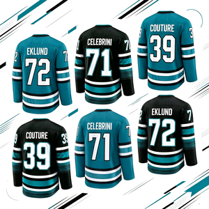 Maillots de hockey cousus pour hommes 71 Macklin Celebrini 72 William Eklund 77 Michael Misa 39 Logan Couture 2 Will Smith S-3XL - Product Image 1