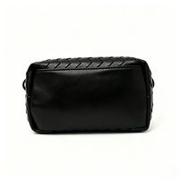 Sac fourre-tout mini tissé personnalisé OEM ODM, luxe et mode, avec poignée supérieure, bandoulière, porté épaule ou sous le bras, pour femme, en PU, fermeture éclair, trois boutons