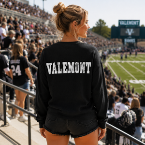Sweat-shirt personnalisé pour femme en tricot gaufré, style vintage streetwear, coupe oversize, à manches longues, pour les jours de match de football - Product Image 2