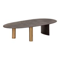 Tables basses rondes latérales avec pieds en acier inoxydable et dessus en métal, table centrale avec cadre doré, design moderne