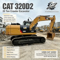Excavatrice sur chenilles d'occasion CAT 320D2 de 20 tonnes, excavatrice Caterpillar d'origine avec moteur haute puissance de 112 kW pour la construction