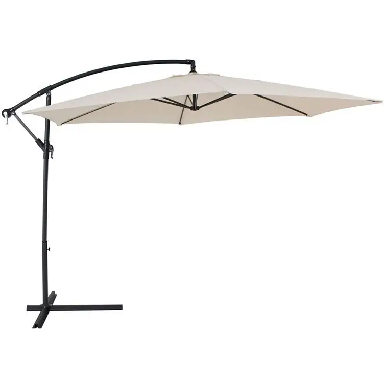 Por Mayoreo ombrello a Banana da esterno di alta qualità appeso ombrellone Offset Patio ombrelli e basi Sombrilla De Para Jardin