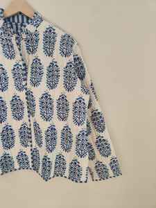 Veste matelassée en coton pour femmes, réversible, tendance, veste florale kantha pour femmes et filles, veste d'hiver et d'été, style bohème, longue et courte - Product Image 4