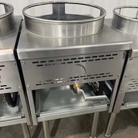 Cuisinière Wok à gaz commerciale à haut rendement Gamme de cuisson chinoise en acier inoxydable avec brûleurs haute puissance pour les cuisines de restaurant