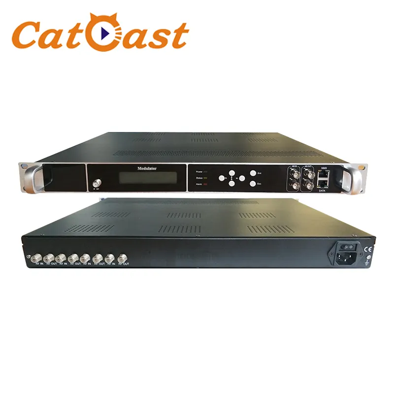 CATV modulador Digital 8 12 16 20 24 TLC DVB-S2 DVB-C DVB-T ATSC ISDBT sintonizador a RF transmodulador DVB T2 MODULADOR