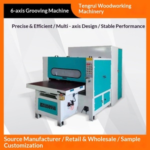 Machine semi-automatique de formage de rainures en V à 45 degrés, type couteau supérieur, multifonctionnelle, pour panneaux de densité mécanique, boîtes cadeaux, six axes - Product Image 1