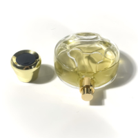 Flacon pulvérisateur rond transparent vide pour parfum, emballage de boîte de parfum, flacons de parfum uniques, flacon de parfum de luxe, 50 ml