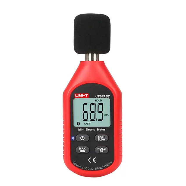 Цифровой измеритель уровня звука UNI-T UT353, цифровой тестер Decibel Metro dB, инструмент, индикатор шума и звука