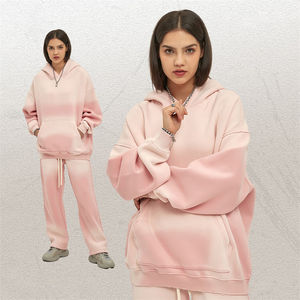 Sweat-shirt à capuche thermique épais unisexe en mélange de coton et de polyester pour l'hiver Option de broderie personnalisée - Product Image 6