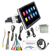 Lecteur DVD vidéo de voiture Android simple din 1 din 10 pouces avec lecteur de radio audio de voiture de navigation Gps réglable à 90 degrés