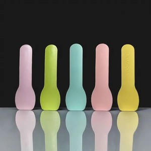 Bán buôn biểu tượng tùy chỉnh phân hủy sinh học thực phẩm đông lạnh món tráng miệng mini thìa giấy dùng một lần Kem muỗng - Product Image 1