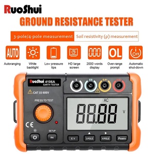 Victor RUOSHUI 4106A Medidor de Resistencia de Tierra y Resistividad de Tierra por Métodos de 3 y 4 Polos 2000Ω - Product Image 3