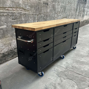 Kkmark - Boîte à outils mobile personnalisée, poste de travail, établi, valise de transport, valise de route avec séparateurs réglables - Product Image 2