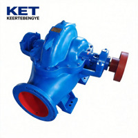 Pompe horizontale à double aspiration en fonte à haute efficacité énergétique pour systèmes de refroidissement industriels, conception à double volute, haute performance OEM