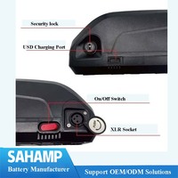 Batterie au lithium pour vélo électrique Hailong 36V personnalisée par le fabricant, 10Ah-20Ah, protection BMS, chargeur, cathode LiNiMnCoO2, 1000 cycles