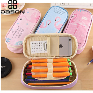 Étui à crayons Flamingo, étui à crayons de <span class=keywords><strong>dessin</strong></span> <span class=keywords><strong>animé</strong></span>, étui à crayons tout en un - Product Image 1