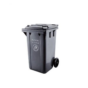 Wholesale 120L EN840 HDPE outdoor plastic trash can