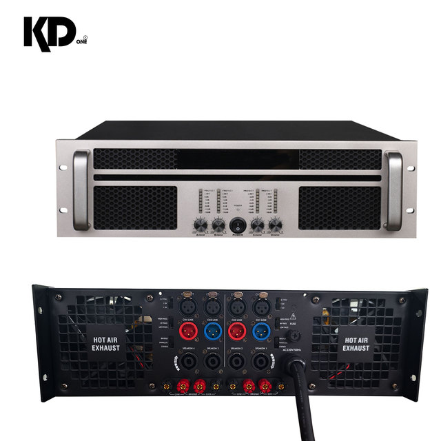 Professional 1U Ultra-Thin Digital Power Amplifier Class D Stereo/Surround Subwoofer Metal Shell for KTV Bar Stage Sound System