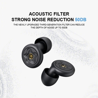 Bouchons d'oreilles réutilisables en silicone EP068 Concert Flower, protection intra-auriculaire, réduction du bruit de 28 dB, design pliable, intrinsèquement sûrs