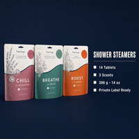 Diffuseurs de vapeur pour douche, aromathérapie, 14 comprimés, huiles essentielles, bombes de bain effervescentes, marque privée, 3 senteurs : lavande, eucalyptus, menthe, agrumes
