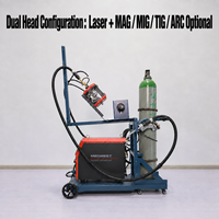 Mesin Las Laser Daya Tinggi 2000W Lengan Robot Fiber Kepala Ganda untuk Pengelasan Baja Karbon, Baja Tahan Karat, dan Aluminium