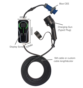 Type 2 Portable Power Bank 3.5 AC 7kW EV Charging 32A European Standard <b>Plugs</b> IP54 Protection APP <b>Control</b> 5M Cord 3-Year - Product Image 4