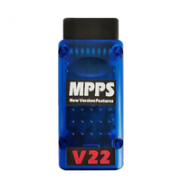 Interfaz de ajuste de chip ECU automático MPPS V22 MPPS Master, MPPS V2 para EDC15 EDC16 EDC17, cable de reprogramación CAN multilingüe
