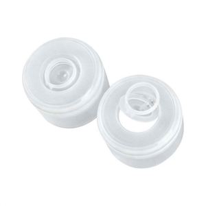 FUXI Professional Suppliers 55MM Food Grade PE Non Spill Cap Pull Ring Ribbed Closure for Cups Custom Logo <b>5ml</b> Capacity Easy - Product Image 1